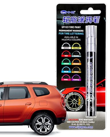 Penna vernice per pneumatici - Marker di dettaglio automatico, scrittore di superficie di gomma | Strumento di lettera di ruota impermeabile, marcatore applicatore a inchiostro liscio, decoratore per