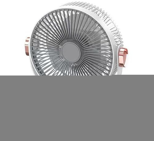 dewdat Ventilador de Sobremesa con Pinza,Ventilador De Mesa - 20 cm USB Silencioso Velocidad Ajustable Luz Nocturna para Dormitorio Viajes Cocina Coche Taller Tienda Camping
