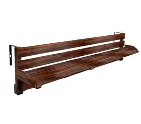 Mesa de balcón colgante ajustable para barandilla resistente al aire libre, alta capacidad de carga, perfecta para patios y terrazas, diseño que ahorra espacio