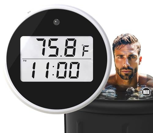 Thermomètres Flottants Pour Bain De Glace – Thermomètre Numérique Avec Écran Facile À Lire | Plage De Température De Plongée À Froid Pour Bain De Glace -35 ℃ ~ 70 ℃, Écran HD, Durée De Vie Prolongée