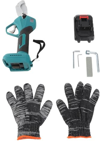 Cortatubos eléctrico con batería de litio de 21 V 2000 mAh y hoja de acero inoxidable SK5 para tubos de plástico HDPE, polipropileno, PEX y poliéster - Motor con núcleo de cobre