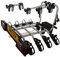 Witter Towbars ZX304 clamp-on 4 bike towbar mounted cycle carrier – Maximum load 60 kg – 2in1 electric plug for 7-pin and 13-pin sockets