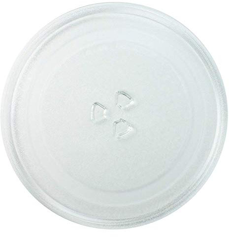 Invero Strong Durable Universal Microwave Turntable Glass Plate with 3 Fixers (255mm)