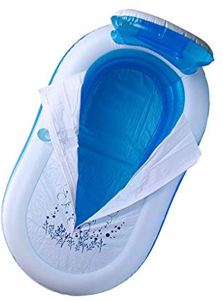 ZCX Inicio de la bañera Inflable Engrosamiento Inflable Plegable Solo baño for Adultos Cuerpo del baño de Descanso de plástico del baño Barril Barril Bath Piscinas hinchables