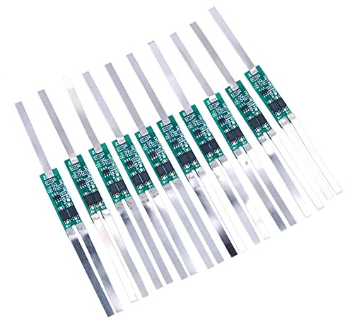 DollaTek 10Pcs 2S 7.4 V 3.5A Double MOS Protection Board with Balancing for Li-ion Cell 18650 Battery