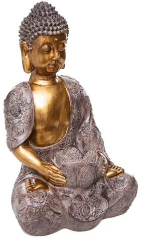 ATMOSPHERA CREATEUR D'INTERIEUR - Buddha lee seduto h.37cm in resina