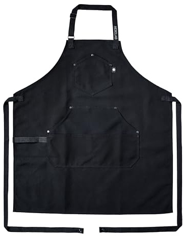 HexClad Eco Moderne Kochschürze zum Kochen und Grillen, professionelle HexTwill-Stoffschürzen mit Taschen