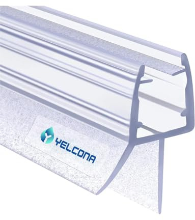 Yelcona Joint de Douche en Verre - Durable - Caoutchouc Inférieur pour Portes de 6 à 8 mm - Ajustement Parfait (70 cm x 1)
