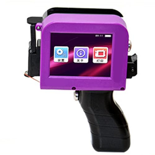 Focket Impresora de Inyección de Tinta Portátil, Impresora Portátil de Mano con Pantalla Táctil, Máquina de Codificación de Inyección de Tinta para Código de Barras, Fecha, Etiqueta
