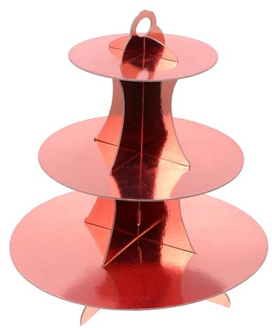 MAGICLULU Torre Dolci Riutilizzabile Strati Stands Per Cupcake e Dessert Shiny Per Matrimoni e Compleanno