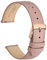 WOCCI 16mm Grace Uhrenarmband für Damen, Top Grain Leder, Schnellverschluss, Rosegoldener Schnalle (Retro Rosa)