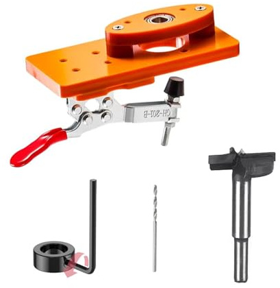 35mm Hinge Drilling Jig Hole Guide Woodworking Tool Concealed Hinge Jig For Door Cupboard Hinge Installation