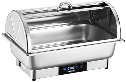 ZHONGXIN.HUIYIN Server scaldavivande Professionale in Acciaio Inossidabile, Controllo della Temperatura dello scaldavivande, Stazione scaldavivande con Piastra elettrica