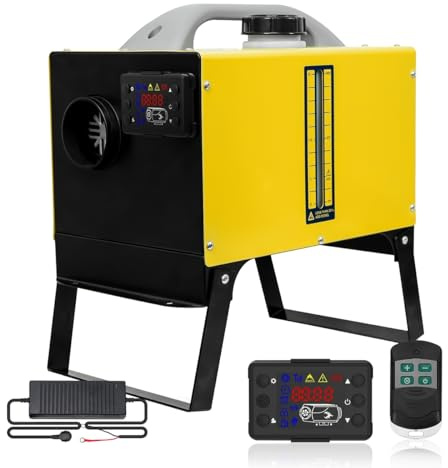 Sunster 8kW Dieselheizung, 12/24/230V All-in-One mit Adapter LCD | 8kW, 12V/24V/230V, All-in-One, Adapter, LCD Display, Remote Control