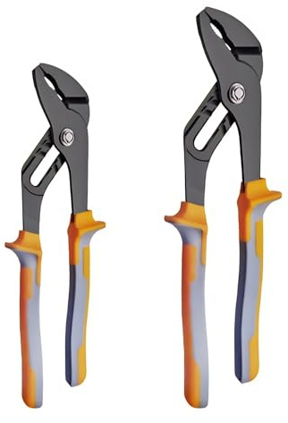 8 & 10-Inch Channel Locks Plier Set - Adjustable Water Pump Pliers for Plumbing & DIY Tasks