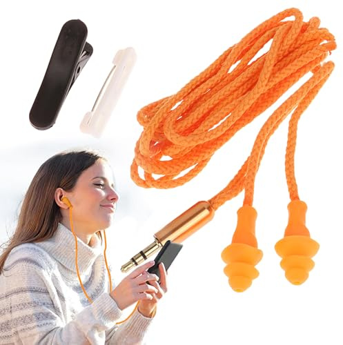 Auriculares de protección auditiva, auriculares de trabajo, con clips, 100 dB, insonorizados, para reuniones, conciertos, entorno ruidoso, protección laboral, lugar de trabajo en aviones