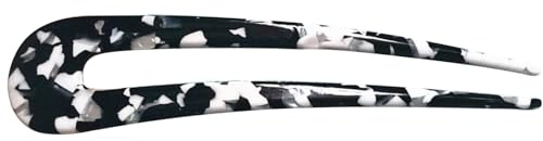 Französische Forks – 2 Broschen für Frauen | Französisches Zopfhaar Werkzeug | U-förmige Haarnadeln | Sticks für Buns | Für Typen | Große Haarnadel Enja