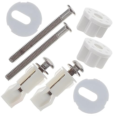 GALPADA Set Viti Per Sedile Wc in Acciaio Inox e Nylon Antiruggine Bulloni Di Fissaggio Coperchio Wc Per Accessori Bagno Montaggio Rapido e Stabile