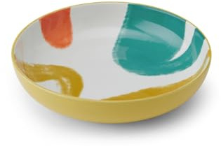 MIKASA Yellow Abstract 21cm Coupe Bowl