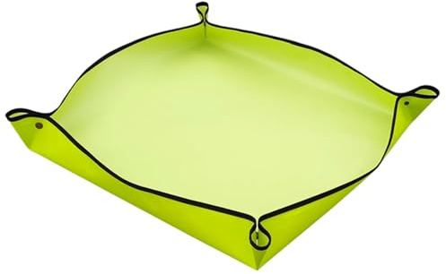 YSDINK Durable Waterproof Repotting Mat 75x75 CM, Portable Indoor/Outdoor Plant Potting Mat for Succulents and Houseplants, Easy Clean Gardening Tarp (Fruit Green)