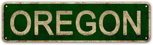 Iron Signs Oregon America State Name Best Ideas Exquisite And Beautiful Metal Tin Sign Art Iron Poster Painting For Office Garden Garage 20X30Cm