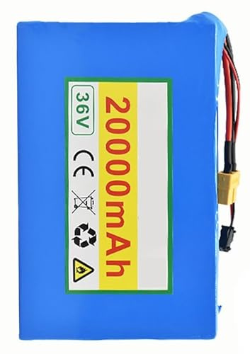 E-Bike Akku 36V 20Ah Rechargeable Batterie Mit Ladegerät 36V 20Ah,XT60 | PVC-Akku Mit Ladegerät Eingebauter BMS