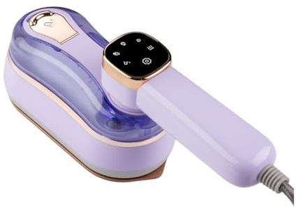 Mini Resestrykjärn Handhållen Plagg Ångare Bärbar Minikläder Strykjärn Strykmaskin För Hem Och Resanvändning för resor och hem(Purple)