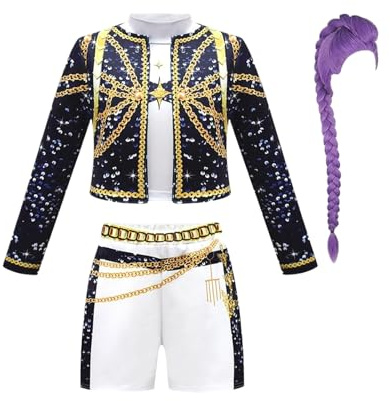 Halloweenkostymer för flickor, lätt att bära, 110 cm – 160 cm, rollspel utklädningsdräkt, cosplay-kläder, rolig scen- och festkostym, för jul högtid skola evenemang karneval