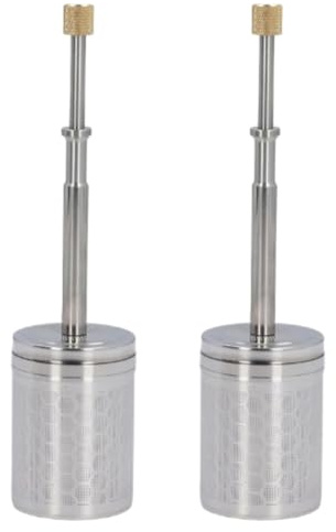 Portable Stainless Steel French Press Coffee Maker, Micro Infuser with Reusable Brew Plunger Filter, Ideal for Home and Travel (2 Packs)