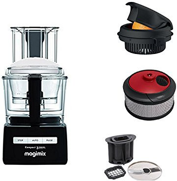 Magimix Robot da cucina 3200 XL nero + opzionale (spremiagrumi+estrattore di succo+cubo di frutta-patate)