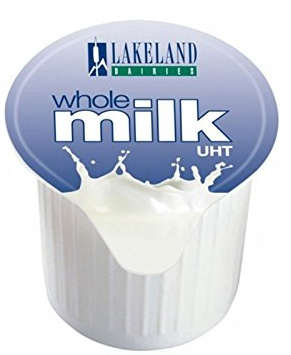 Lakeland Full Fat Milk Pots {Pack of 240} UHT