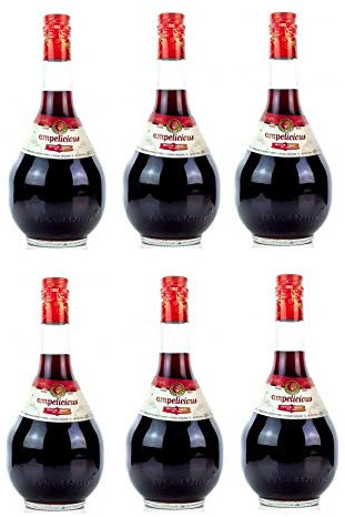 6x Ampelicious Imiglykos Rot lieblich je 500ml 11% griechischer Wein in kleinen Flaschen Rotwein Imiglikos halbsüß + Probiersachet 10ml Olivenöl