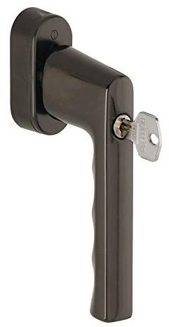 HOPPE Poignée de fenêtre verrouillable Hamburg 0700S/UD9020 VarioFit 32-42 mm (Marron foncé)