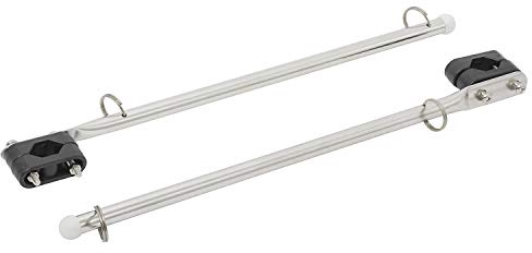 NovelBee Flaggenmast aus Edelstahl, für Boot, Yacht, Marine, 2 Stück