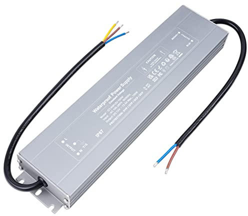 VARICART LED Netzteil Trafo 230V auf 12V 150W 12.5A, IP67 Wasserdichter Konstantspannungs LED Treiber Adapter