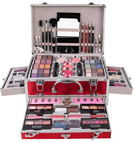 JasCherry Juego de Maquillaje Set Estuche de Maquillaje Paleta Kit Completo Caja con Sombras de ojos, Rubor, Brillo labios - Belleza Profesional Cosmético de Caja Belleza Juego de Regalos #3