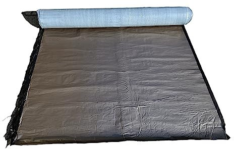 Alu Dachbahn Bleifarben Silbergrau selbstklebend. Bitumenbahn UV -Beständig für Dach; Flachdach; Carport; Garage. 5 m2. Metalldach von der Rolle. Format 1 x 5 m.