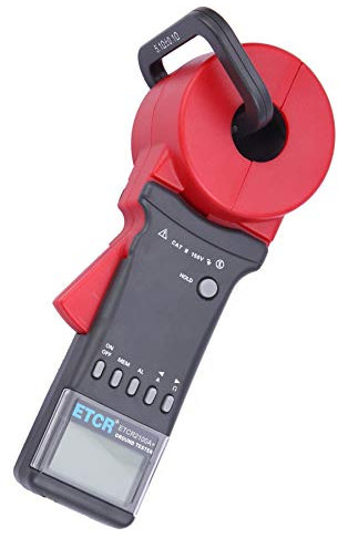 QDTimes Earth Resistance Meter ETCR2100A+ Clamp Type Non-Contact Surface Earth Resistance Meter Tester (ETCR2100A+)