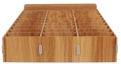 Operitacx Scatola Di Immagazzinaggio Per Cellulari in Legno Con 30 Scomparti Organizer Multifunzionale Per Ufficio E Casa Portaoggetti Ideale Per Telefono E Accessori Organizer Cellulari Scatola