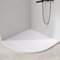 EMKE Piatto doccia 90 x 90 cm, angolo piatto doccia piatto, piatto doccia, 90 x 90 cm, antiscivolo, ritagliabile, piatto doccia SMC, bianco