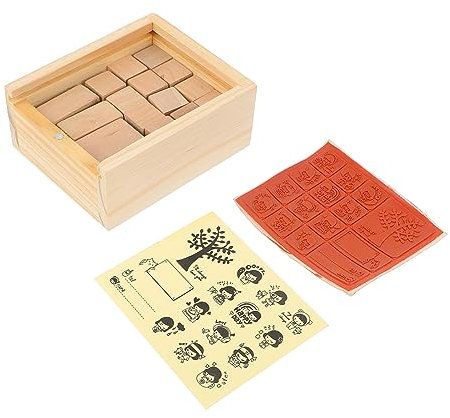 Tofficu Selbstgemacht Holzstempel Satz 10 Stücke Gummistempel Für Scrapbooking Und Bastelarbeiten Blumenmuster Präzise Gravur Handgemachtes Bastelzubehör Für Tagebuch Und Grußkarten