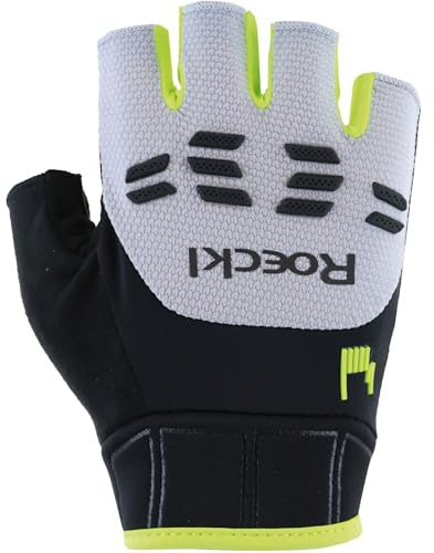 Roeckl Sports Iseler 2 Fahrrad Handschuhe kurz weiß/gelb 2027: Größe: 9.5