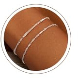 ZHESHY Armband Damen Gold Knoten Armbänder Set Freundschaftsarmbänder | 14K Vergoldet Silber Armkette,Verstellbare Stapelbare Herz Goldene Partner Armbander Bracelet,Geschenk Schmuck Frau Frauen