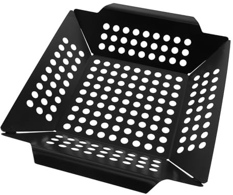 OFFSCH Grigliate in Acciaio Inox per Grigliate per Alimenti da Esterno Vassoio Sgocciolamento Domestico Materiale Resistente Facile Pulizia