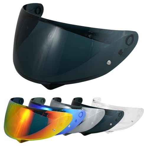 VCOROS Motorradhelm Visier Helmvisier für C10 | Motorrad Windschutzscheibe Helm Visier passen Helmlinsenvisier Vollgesichtsanpassung