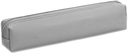 Kleines Federmäppchen, Leder, Stifteetui, Reißverschluss, Stift-Aufbewahrungstasche, Reise-Kosmetiktasche für Studenten, Erwachsene, Damen, Herren
