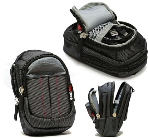 Navitech Schwarz Kamera Tasche Kompatibel mit dem Sony DSC-HX60 Digital Camera