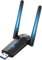 Adattatore WiFi USB 3.0 AC1300Mbps Dual Band 2.4G 5GHz con 2 antenne da 5dBi Dongle WiFi per PC Laptop Tablet Compatibile con Windows Mac OS