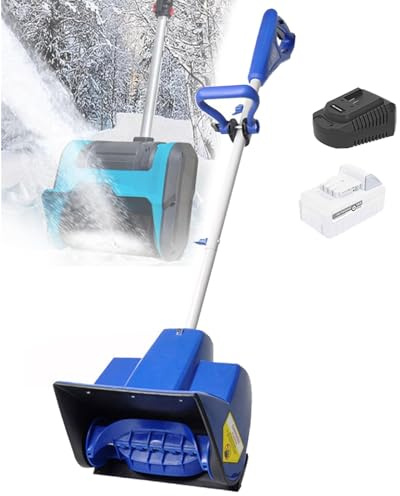 Hydravex Spazzaneve Elettrico da Esterno Ricaricabile, Leggero e Senza Fili, 24 V, con Batteria da 4,0 Ah, Larghezza 11 Pollici e profondità 7 Pollici. Spazzaneve Elettrico 1Battery