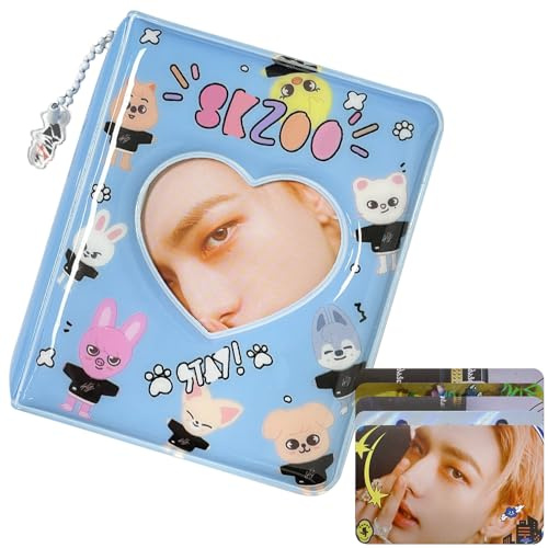 Stay Kids Photocard Binder, SKZ SKZOO Cartone Animato Carino Photocards Holder, SKZOO Album da Collezione 32 Fotocard, SKZ Merch Regali per STAY